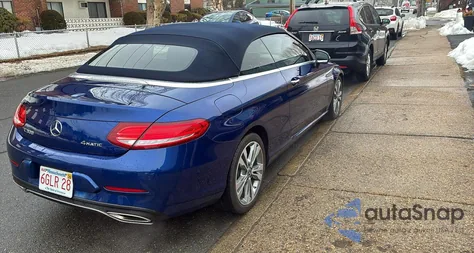 2017 Mercedes-Benz C 300 4Matic из США, поврежденный, VIN WDDWK4KB8HF510265